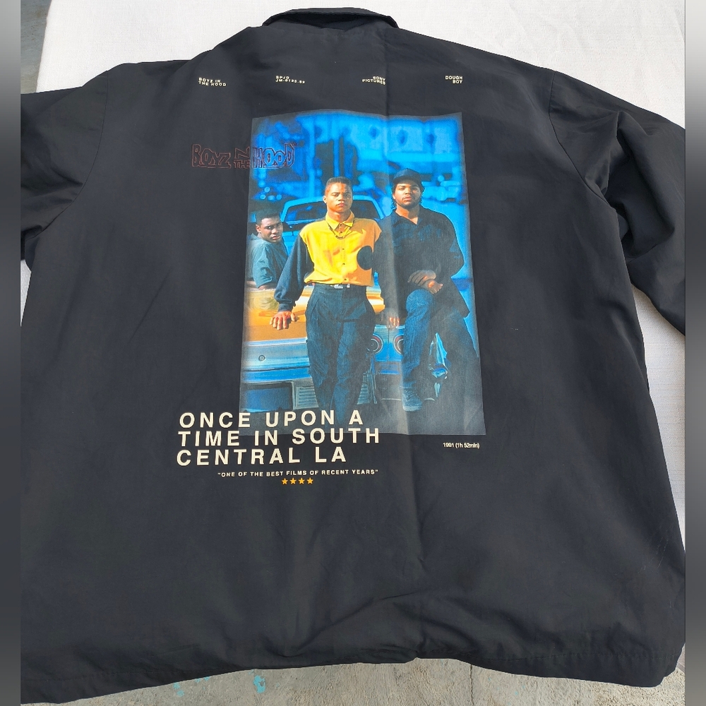 Shoe Palace Boyz N The Hood Black Windbreaker Jacket Size 2x